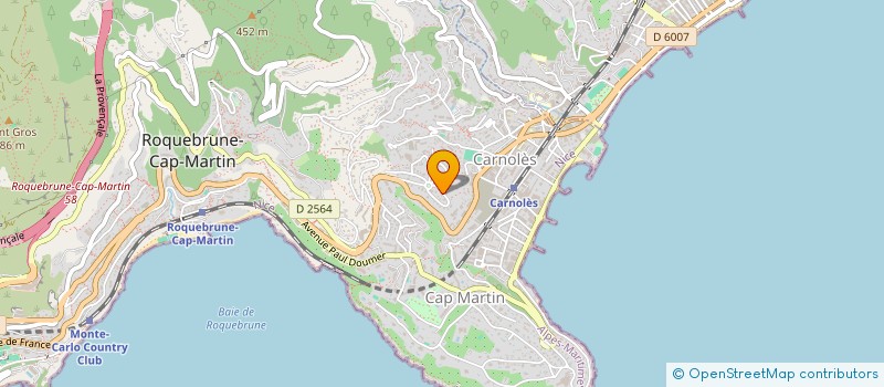 localisation de l'entreprise RICHMIND à ROQUEBRUNE-CAP-MARTIN