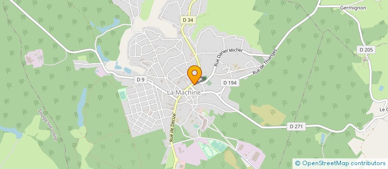 localisation de l'entreprise RICHMOND à LA MACHINE