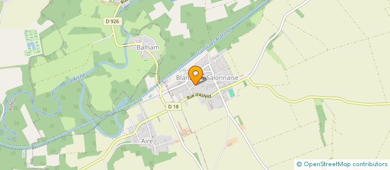 localisation de l'entreprise RICHMOND DURAND SARL  BLANZY-LA-SALONNAISE