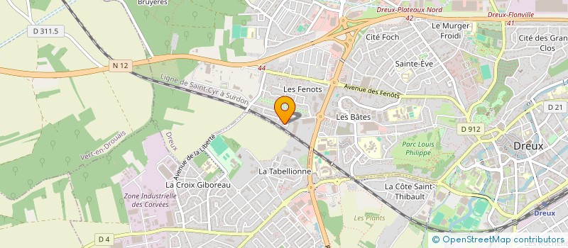 localisation de l'entreprise RICHMUND CAB à DREUX