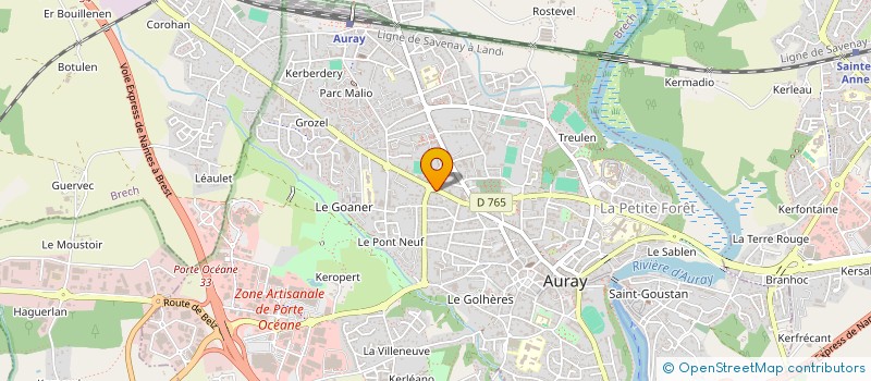 localisation de l'entreprise RICHOMME CONCEPT à AURAY
