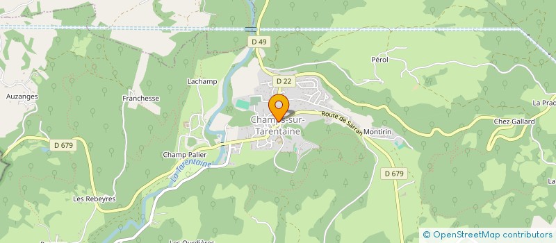 localisation de l'entreprise RICHOU J-C à CHAMPS-SUR-TARENTAINE-MARCHAL