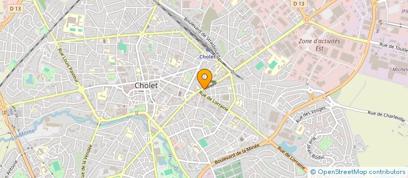 localisation de l'entreprise RICHOU VOYAGES à CHOLET