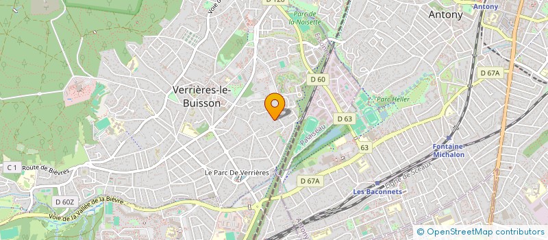 localisation de l'entreprise RICKHER 1 à VERRIERES-LE-BUISSON