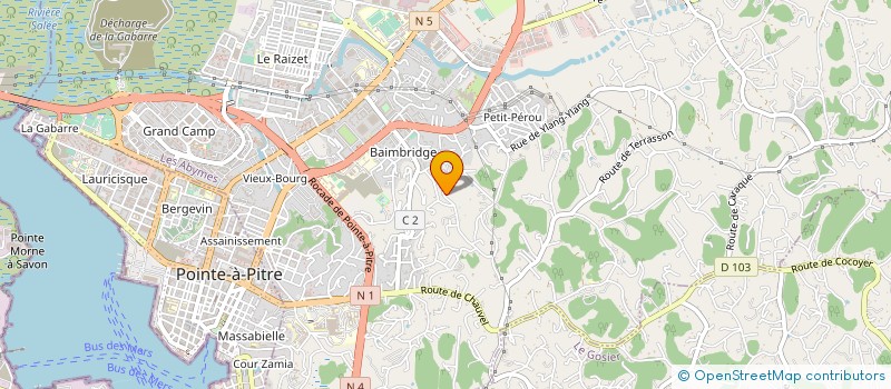 localisation de l'entreprise RICKO PIZZA à LES ABYMES