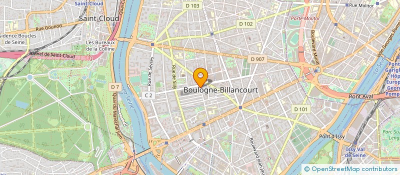 localisation de l'entreprise RICKS à BOULOGNE-BILLANCOURT