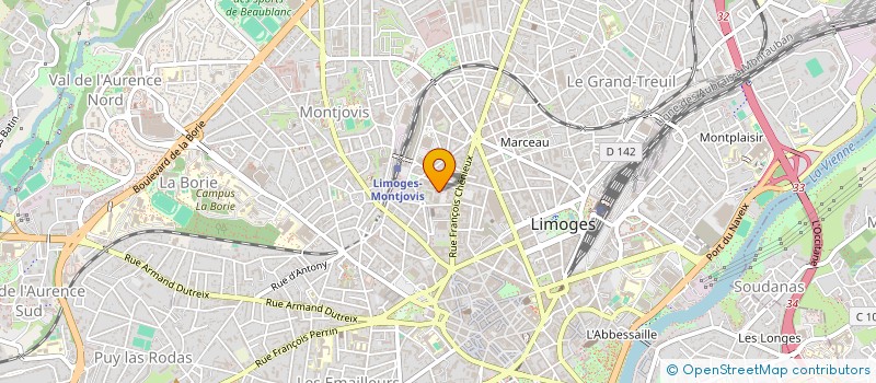 localisation de l'entreprise RICO à LIMOGES