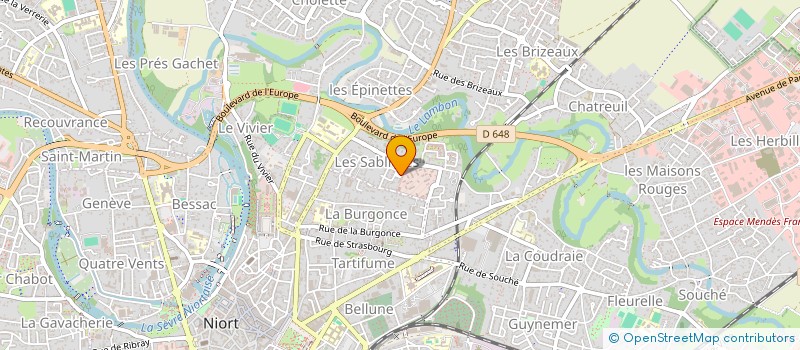 localisation de l'entreprise RICOACHER  NIORT