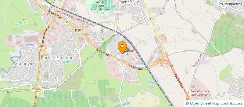 localisation de l'entreprise RICOCHET  PERPIGNAN