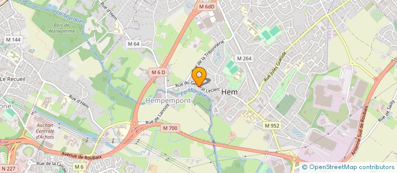 localisation de l'entreprise RICOCHET  HEM