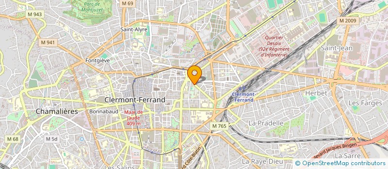 localisation de l'entreprise RICOCHET(S)  CLERMONT-FERRAND