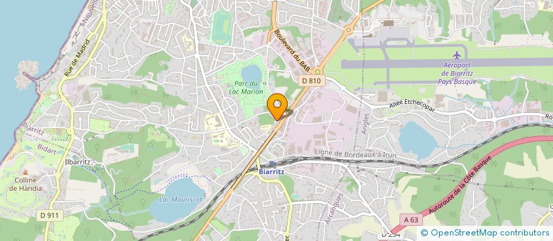 localisation de l'entreprise RICOCHET SARL à BIARRITZ