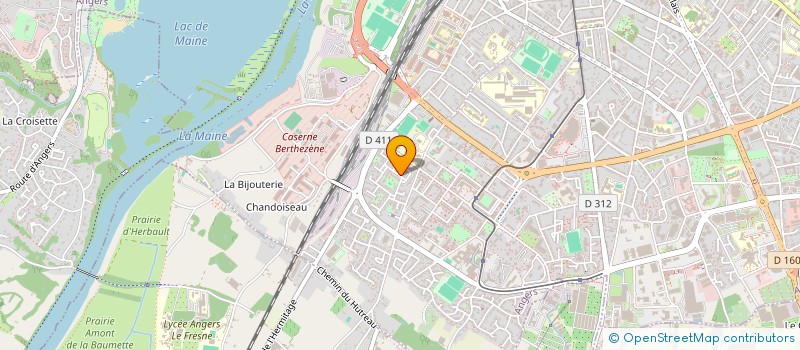 localisation de l'entreprise RICOCHETS à ANGERS