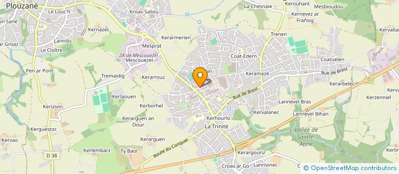 localisation de l'entreprise RICORDEAU  PLOUZANE