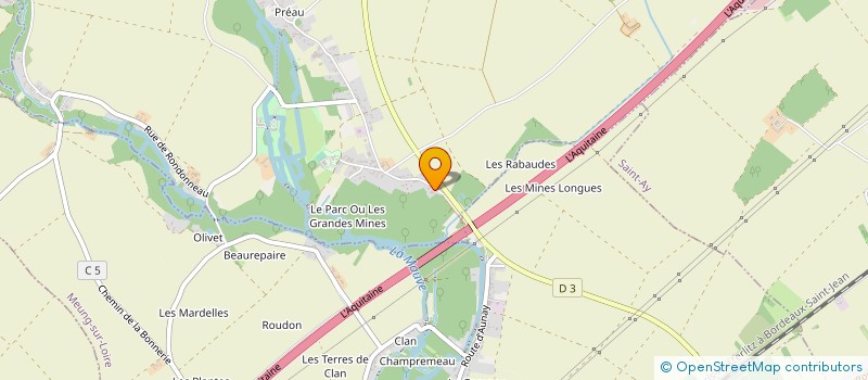 localisation de l'entreprise RICORDEAU FINANCE à HUISSEAU-SUR-MAUVES