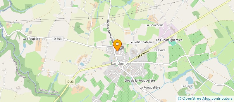 localisation de l'entreprise RICORDEL  OREE-D'ANJOU