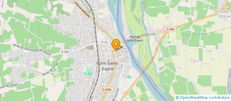 localisation de l'entreprise RICOU ET ADNET  PONT-SAINT-ESPRIT