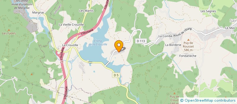 localisation de l'entreprise RICOU PRODUCTION  SAINT-SYLVESTRE