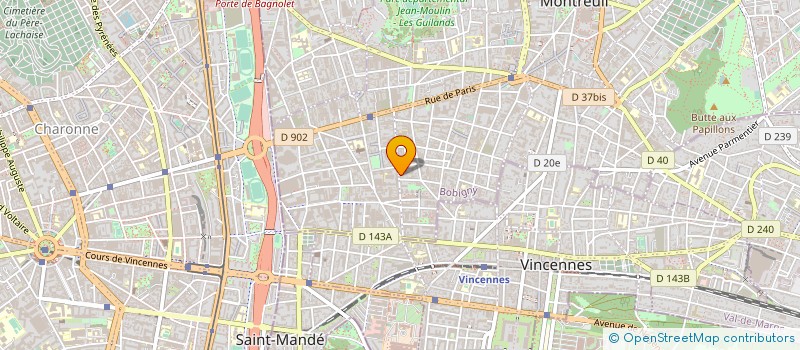 localisation de l'entreprise RICOU SARL à MONTREUIL