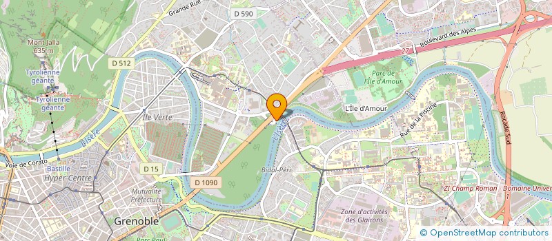 localisation de l'entreprise RICOU SERVICES à LA TRONCHE