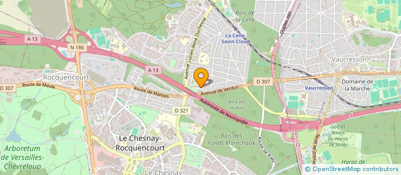 localisation de l'entreprise RICOULEAU  LA CELLE-SAINT-CLOUD