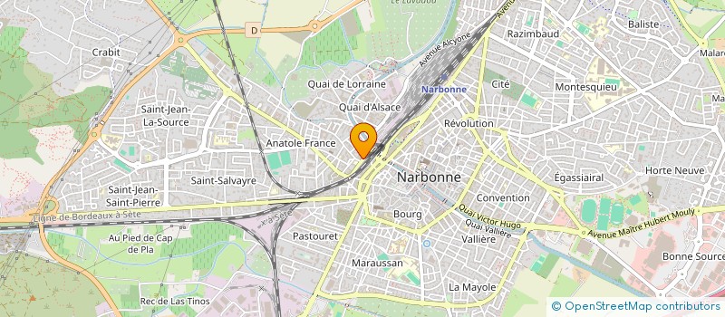 localisation de l'entreprise RICOURE-CUILLER à NARBONNE