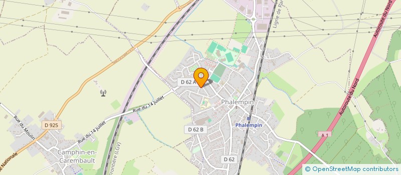 localisation de l'entreprise RICOURT THIERRY FINANCE  PHALEMPIN