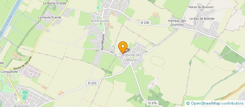 localisation de l'entreprise RICQUIN à BREVILLE-LES-MONTS