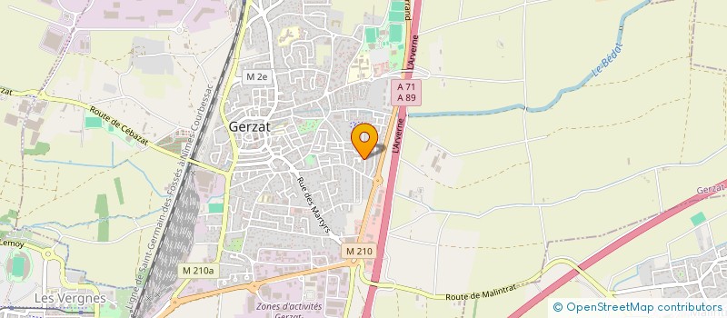 localisation de l'entreprise RICTUS GOURMAND  GERZAT