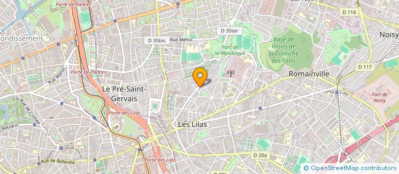 localisation de l'entreprise RID ELEC IDF  LES LILAS