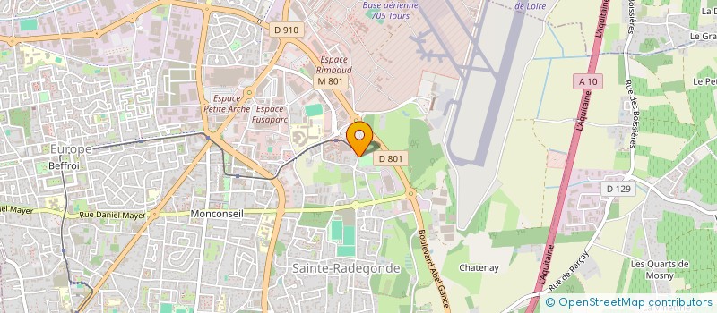 localisation de l'entreprise RIDARCH PLATRERIE CONCEPT  TOURS