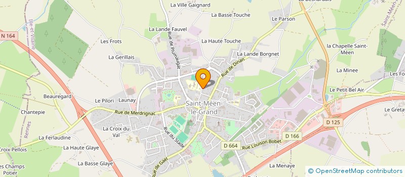 localisation de l'entreprise RIDE 4 CHANGE  SAINT-MEEN-LE-GRAND