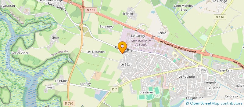 localisation de l'entreprise RIDE FX  THEIX-NOYALO