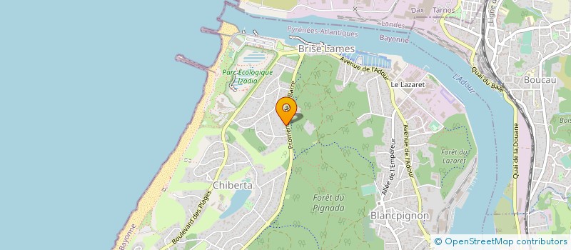 localisation de l'entreprise RIDE WITH US à ANGLET