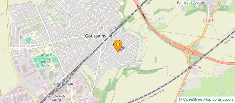 localisation de l'entreprise RIDE WITH US  GOUSSAINVILLE