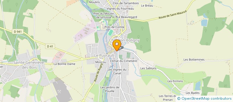 localisation de l'entreprise RIDE2DAKAR à CHATILLON-COLIGNY