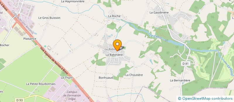 localisation de l'entreprise RIDEAU  CORDEMAIS