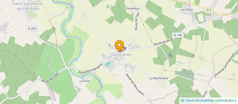 localisation de l'entreprise RIDEAU JEAN-PIERRE  ALLAS-CHAMPAGNE