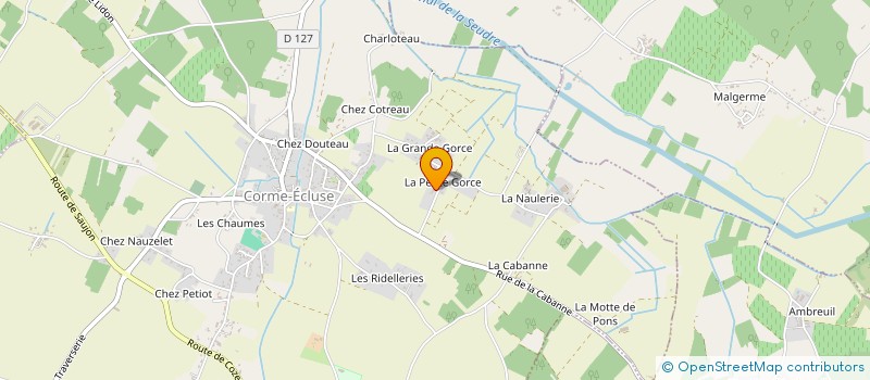 localisation de l'entreprise RIDEAU LAURENT  CORME-ECLUSE