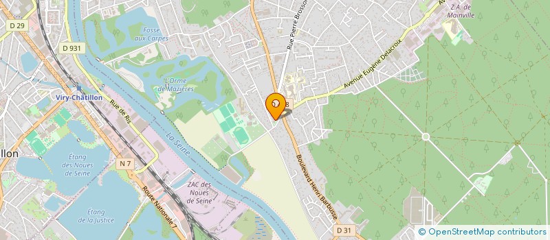 localisation de l'entreprise RIDEAU ROUGE à DRAVEIL