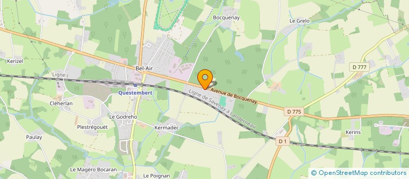 localisation de l'entreprise RIDEL DISTRIBUTION à QUESTEMBERT