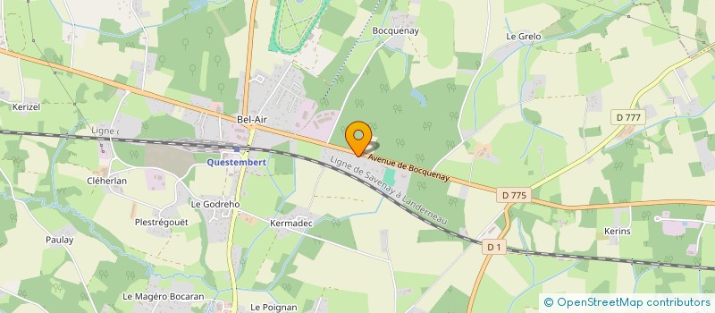 localisation de l'entreprise RIDEL ET COMPAGNIE à QUESTEMBERT
