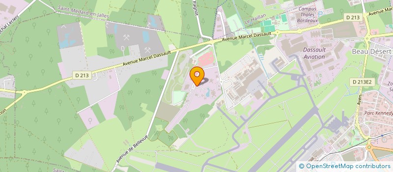 localisation de l'entreprise RIDEON CONSEIL  MERIGNAC