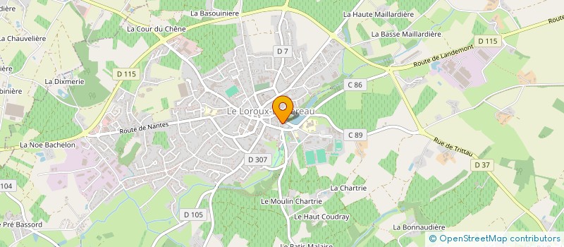 localisation de l'entreprise RIDER OF FIRE  LE LOROUX-BOTTEREAU