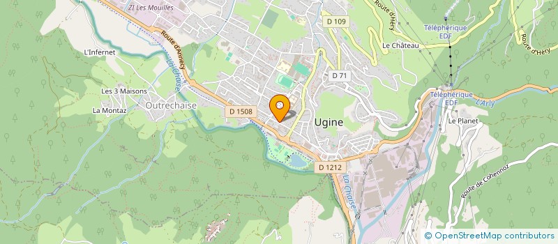 localisation de l'entreprise RIDERFIT  UGINE