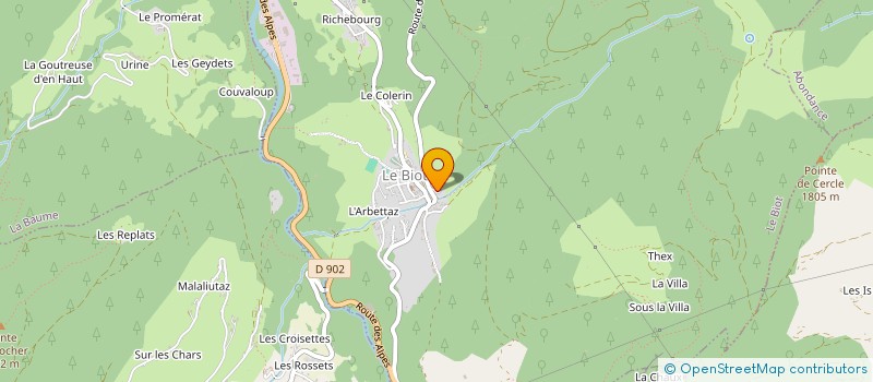 localisation de l'entreprise RIDERS REFUGE  LE BIOT