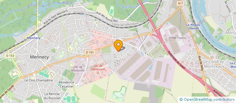 localisation de l'entreprise RIDEXPRESS  ORMOY