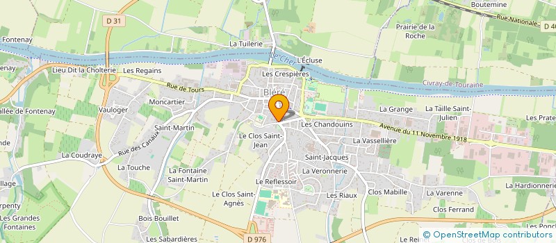 localisation de l'entreprise RIDING BLERE  BLERE