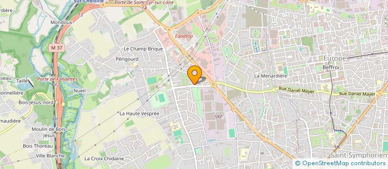 localisation de l'entreprise RIDING CO  SAINT-CYR-SUR-LOIRE