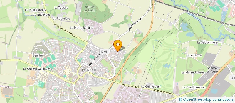 localisation de l'entreprise RIDINGLY  LE RHEU